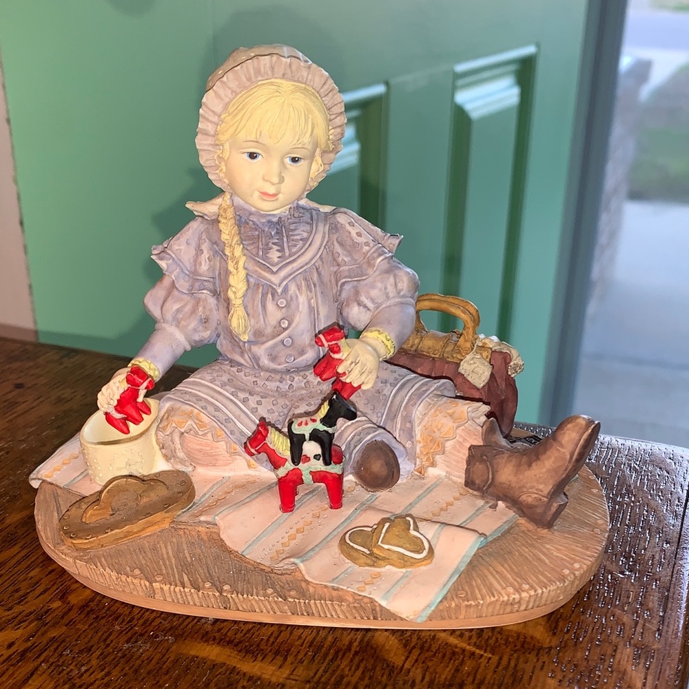 Vintage Figurine "My American Dream" by Hamilton - Sweden girl named Birgitta